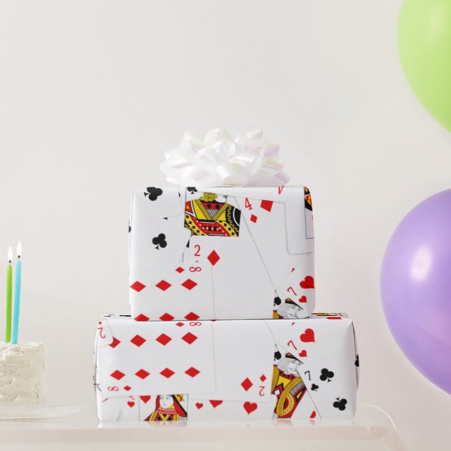 Playing Cards Collection Wrapping Paper (Party Gifts)