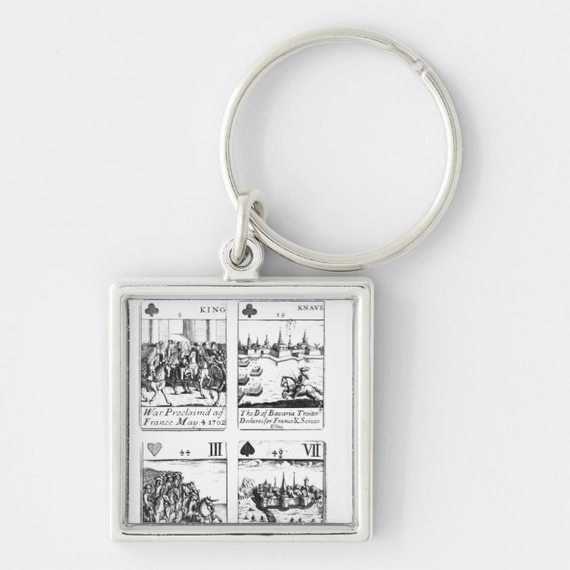 Playing cards commemorating key ring (Front)