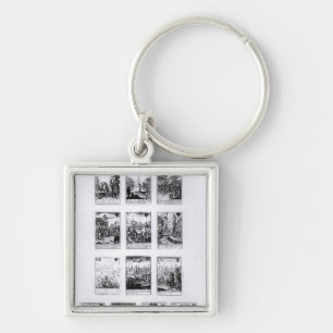 Playing cards commemorating key ring