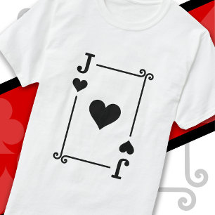Playing Cards Costume Jack Hearts Card Jack Card T-Shirt