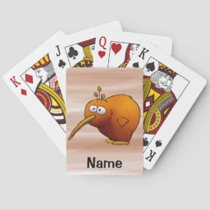Playing Cards, Cute Kiwi Bird Cartoon Playing Cards