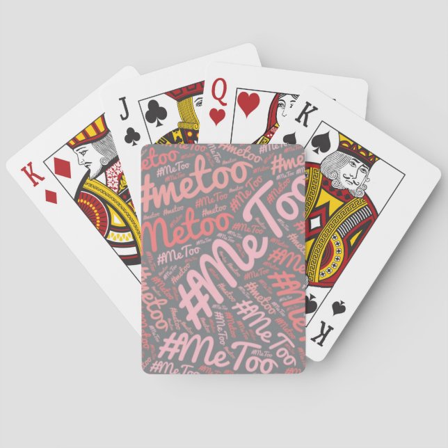 Playing Cards - Deck of Cards - Games - #MeToo (Back)