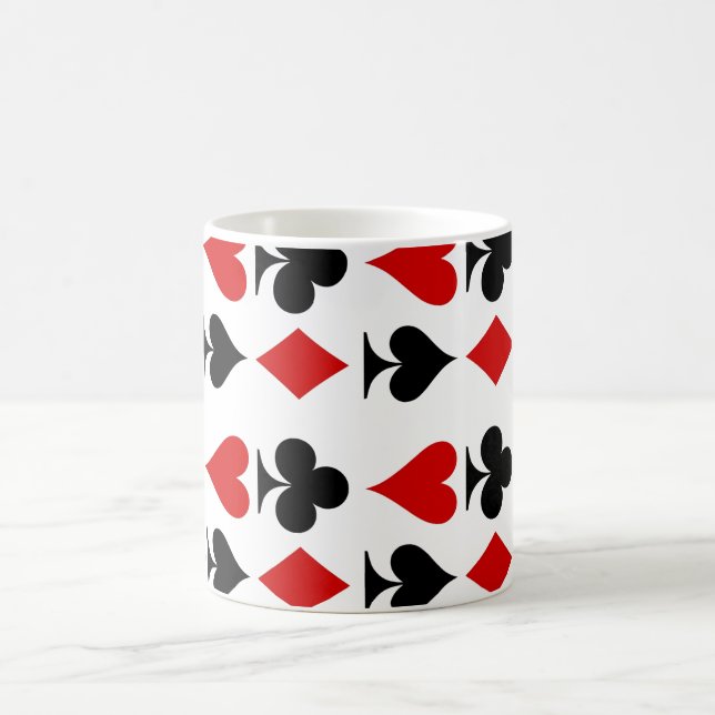 Playing Cards Decorated Mug (Center)