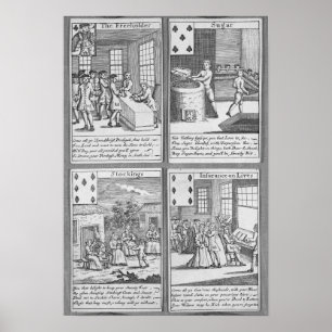 Playing Cards depicting current commercial Poster