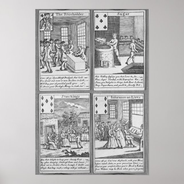 Playing Cards depicting current commercial Poster (Front)