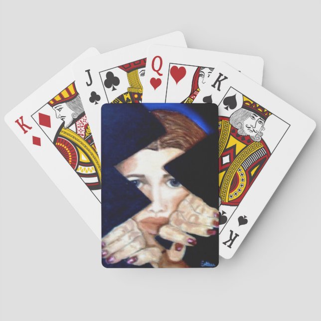 Playing Cards designed with art by Esther Levy (Back)