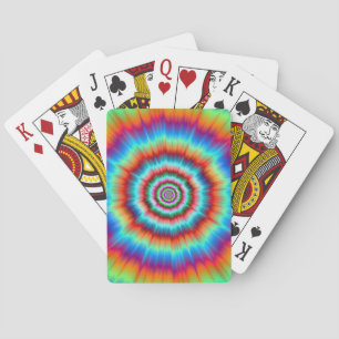 Playing Cards Explosion in Blue and Orange
