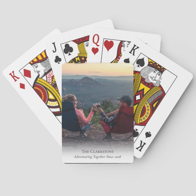Playing Cards featuring your Adventure Photo (Back)