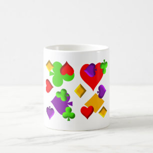Playing Cards Figures Pattern Design Coffee Mug