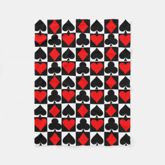 Playing cards fleece blanket