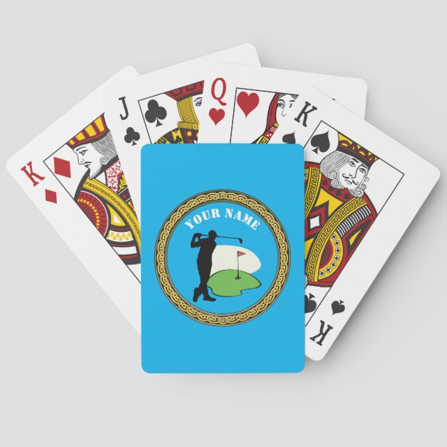 Playing Cards Golf - Add Name - Golfer (Back)
