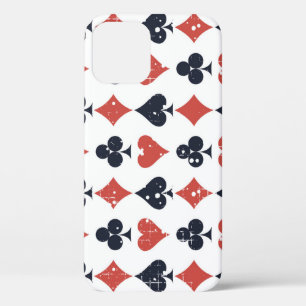 Playing Cards: Grunge Abstract Pattern iPhone 12 Case