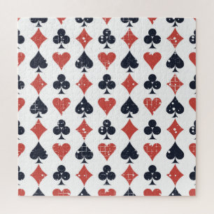 Playing Cards: Grunge Abstract Pattern Jigsaw Puzzle