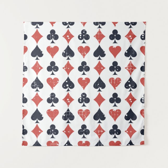Playing Cards: Grunge Abstract Pattern Tapestry (Front)