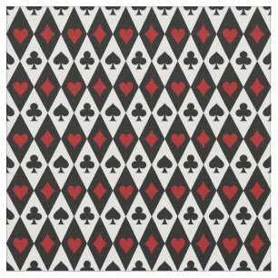 Playing Cards Harlequin Fabric