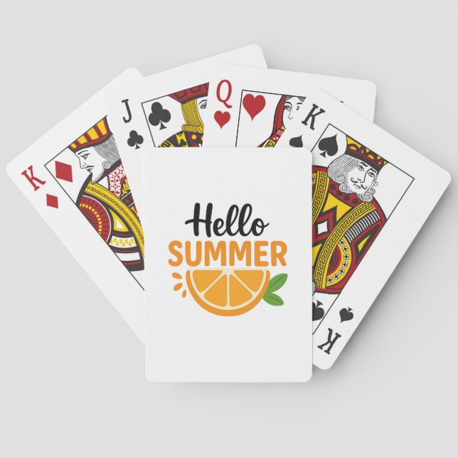 Playing cards, Hello Summer  Cards (Back)