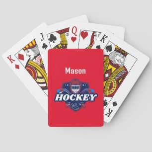 Playing Cards Hockey Gear - Personalised -Add Name