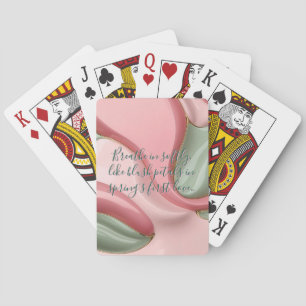 Playing cards in stylish abstract graphic