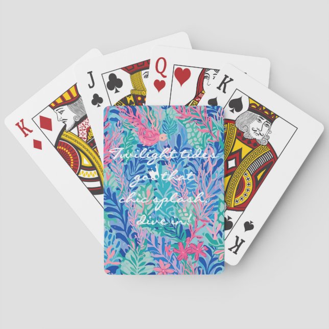 Playing cards in stylish graphic (Back)