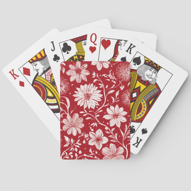 Playing Cards Inspired by Floral Elegance (Back)
