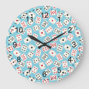 Playing Cards Large Clock