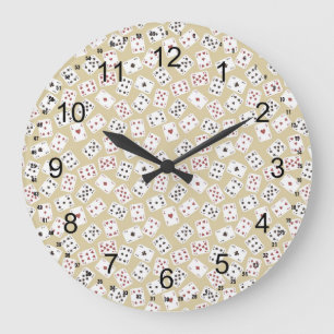 Playing Cards Large Clock