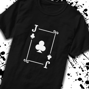 Playing Cards - Matching Clubs Card Suits - Jack T-Shirt