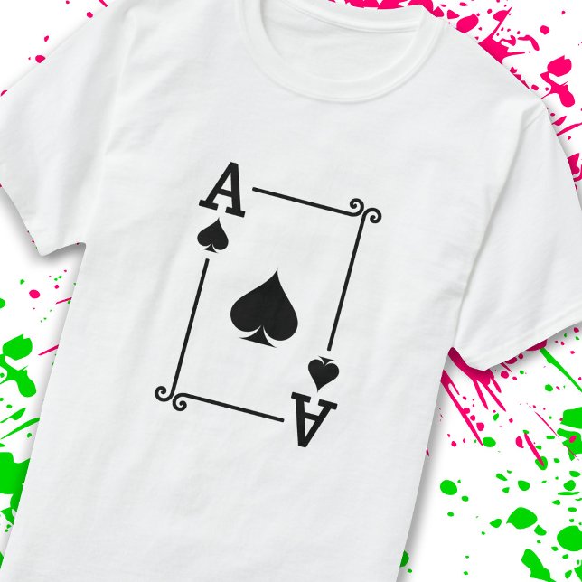 Playing Cards - Matching Spades Card Suits Ace T-Shirt (Creator Uploaded)