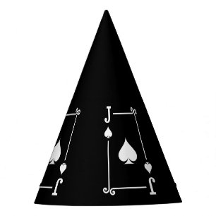 Playing Cards - Matching Spades Card Suits - Jack Party Hat