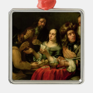 Playing Cards Metal Ornament