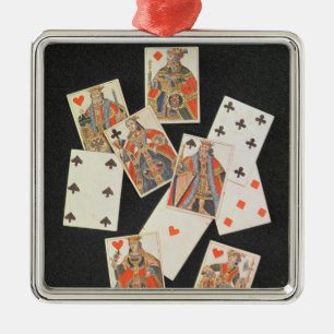 Playing Cards Metal Ornament