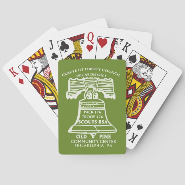 Playing Cards - Olive Green (Back)