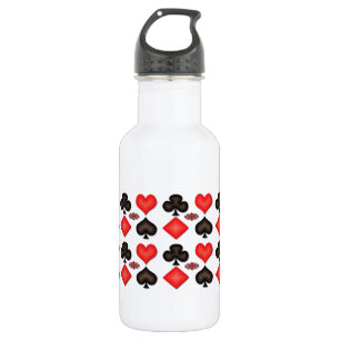 Playing Cards Pattern 532 Ml Water Bottle