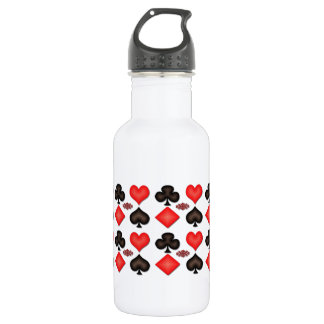 Playing Cards Pattern 532 Ml Water Bottle