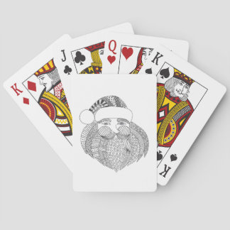 Playing Cards - Poker - Christmas - Doodle Santa