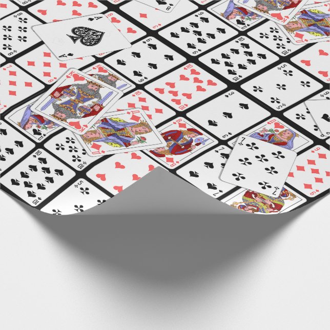 Playing Cards Poker Euchre Gift Wrap (Corner)
