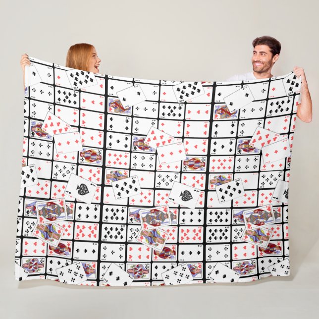 Playing Cards Poker Euchre Throw Blanket (In Situ)