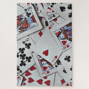 Playing Cards Poker Games Queen King Jigsaw Puzzle