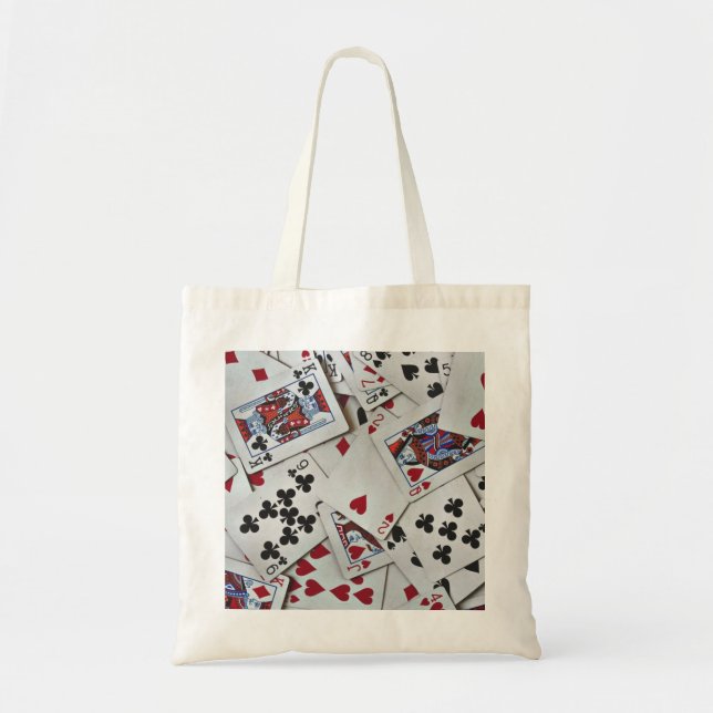 Playing Cards Poker Games Queen King Tote Bag (Front)