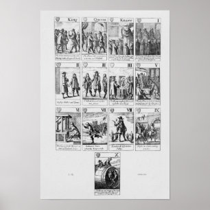 Playing cards poster