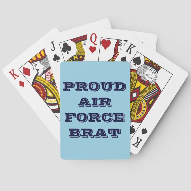 Playing Cards Proud Air Force Brat (Back)
