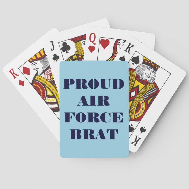 Playing Cards Proud Air Force Brat (Back)