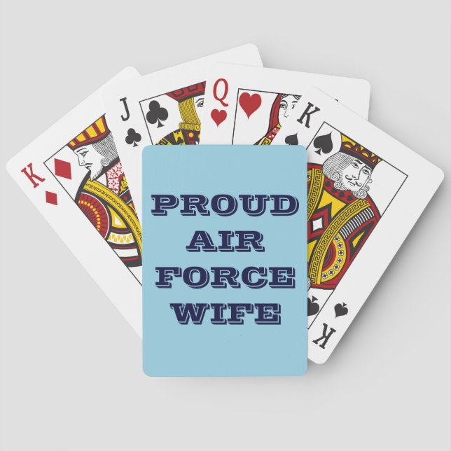 Playing Cards Proud Air Force Wife (Back)