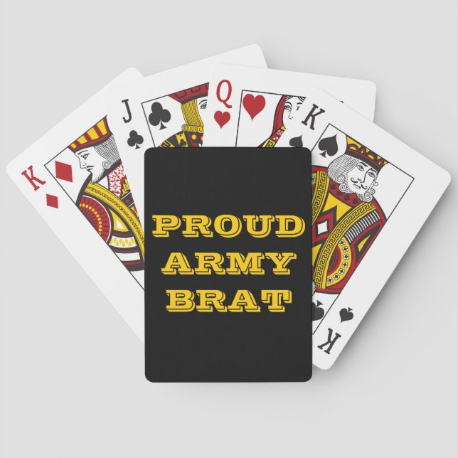 Playing Cards Proud Army Brat (Back)