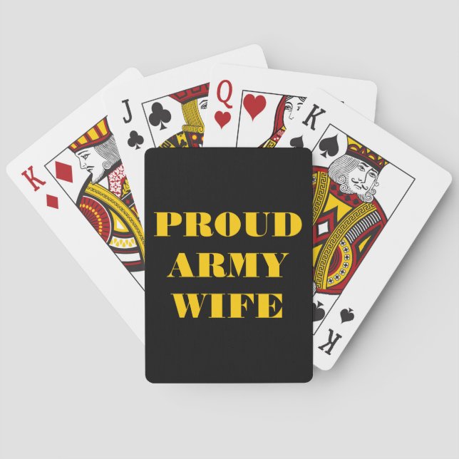 Playing Cards Proud Army Wife (Back)