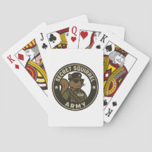 PLAYING CARDS SECRET SQUIRREL ARMY