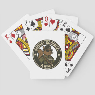 PLAYING CARDS SECRET SQUIRREL ARMY