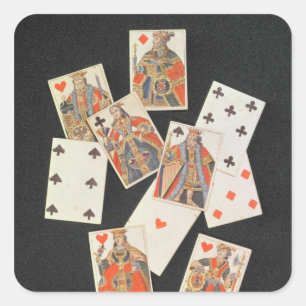 Playing Cards Square Sticker