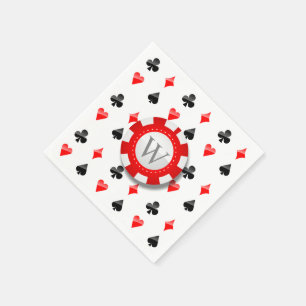 Playing Cards Suits Napkin