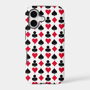 Playing cards symbols pattern